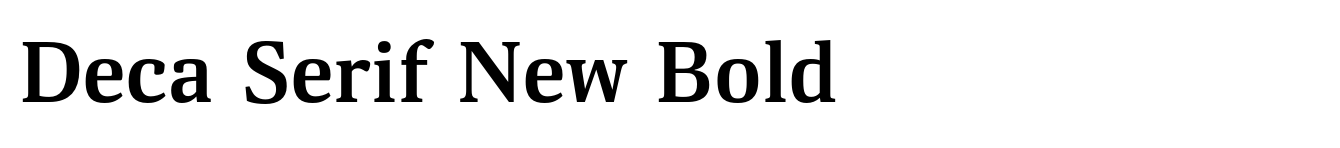 Deca Serif New Bold